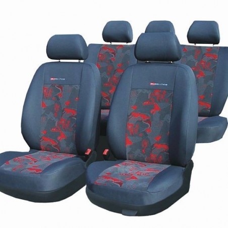 Huse Scaune Auto Volkswagen Golf 7 Gri/Rosu