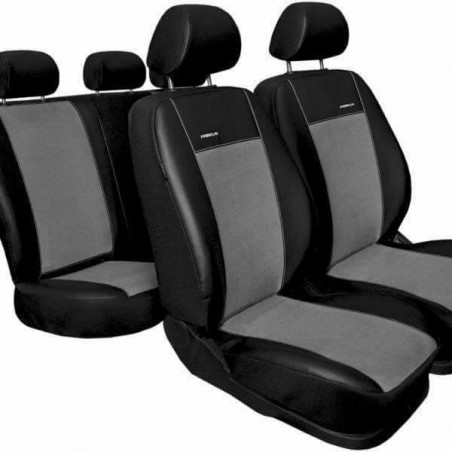 Huse Scaune Auto Audi A4 B8 Piele Cu Alcantara /GRI