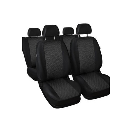 HUSE SCAUNE AUTO VOLVO S40 TEXTIL NEGRU CU GRI