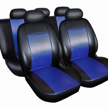 Huse Scaune Auto Vw Corrado Piele Eco Albastru/Negru