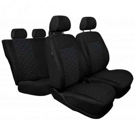 Huse scaune auto mitsubischi l200 textil +piele
