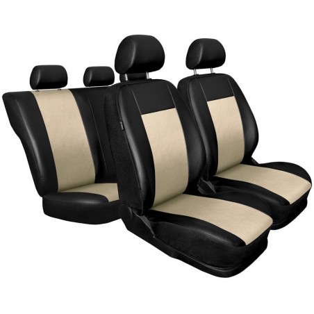 Huse saune auto  Volkswagen Jetta piele eco negru /crem