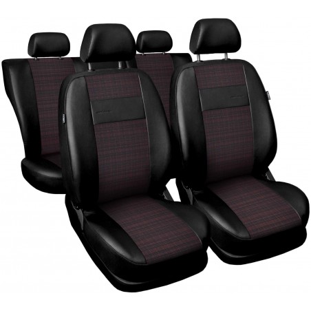 Huse Scaune Auto Mitsubishi Starion Negru / Visiniu