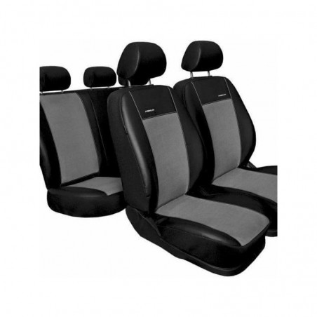 Huse scaune auto BMW X5  piele + alcantara gri