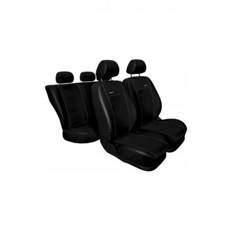 Huse scaune auto Opel Tigra  piele + alcantara negru