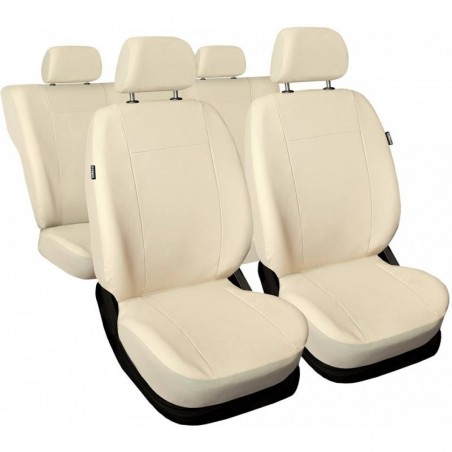 Huse Scaune Auto Rover Metro Piele Crem